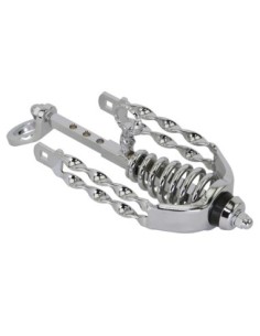 Spring Fork Slammer W/Double Flat Twisted Crown Chrome.